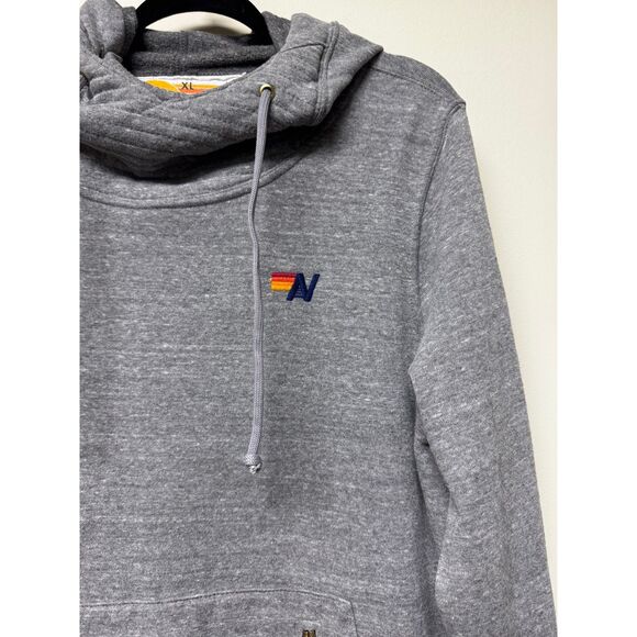 Aviator Nation Gray Hoodie with Multicolor Logo - Picture 4 of 14